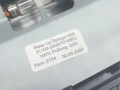 Pezzo di ricambio per auto di seconda mano luce interna per bmw 7 (e65, e66, e67) 730 d riferimenti oem iam 51446964036  6964036