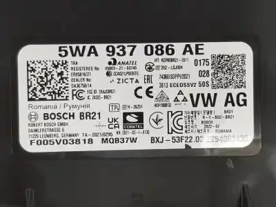 Second-hand car spare part electronic module for volkswagen caddy 1.5 tsi oem iam references 5wa937086ae  5wa937086ag