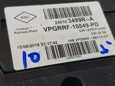 Second-hand car spare part dashboard for renault captur i (j5_, h5_) 0.9 tce 90 oem iam references 248103499r  248103499r