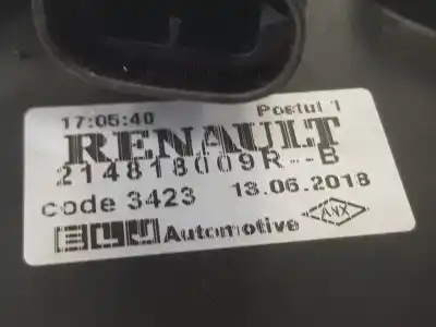 Автозапчастина б/у електро вентилятор для renault captur i (j5_, h5_) 0.9 tce 90 посилання на oem iam 214818009r  214818009r