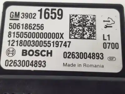Peça sobressalente para automóvel em segunda mão módulo eletrônico por opel mokka 1.4 16v turbo (bivalent. gasolina / lpg) referências oem iam 39021659  39021659