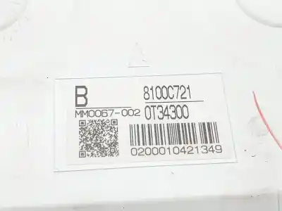 Автозапчастина б/у панель інструментів для mitsubishi asx (ga0w) 1.6 cat посилання на oem iam 8100c721  8100c721