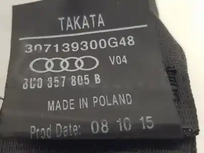 Автозапчастина б/у задній правий ремін безпеки для audi q3 (8ub, 8ug) 2.0 tdi посилання на oem iam 8u0857805b  8u0857805b Автозапчастина б/у задній правий ремін безпеки для audi q3 (8ub, 8ug) 2.0 tdi посилання на oem iam 8u0857805b  8u0857805b