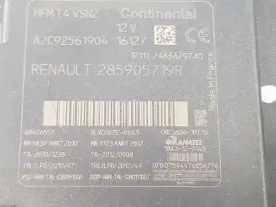 Автозапчасти б/у переключатель стартера за renault clio iv 1.2 16v cat (bivalent. gasolina / gpl) (d4f) 72 cv / 53 kw ссылки oem iam 285905719r  285905719r