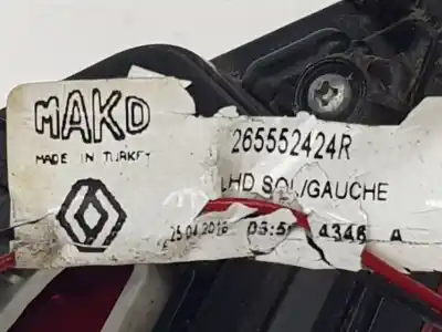 Автозапчастина б/у внутрішній лівий задній ліхар для renault clio iv 1.2 16v cat (bivalent. gasolina / gpl) (d4f) 72 cv / 53 kw посилання на oem iam 265552424r  265552424r