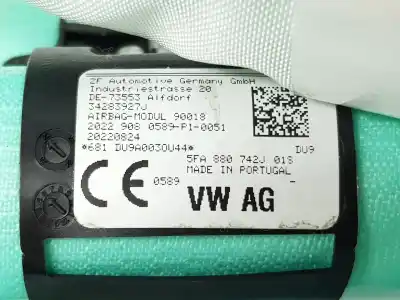 Автозапчасти б/у передняя правая подушка безопасности за cupra leon 2.0 tsi ссылки oem iam 5fa880742j  5fa880742k