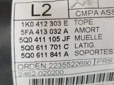 Автозапчастина б/у амортизатор передній лівий для cupra leon 2.0 tsi посилання на oem iam 5fa413032a  5fa413032a