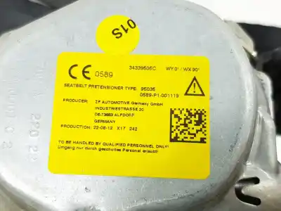 Автозапчастина б/у натяжач подушки безпеки задня ліва для cupra leon 2.0 tsi посилання на oem iam 34339506c  5fe857805c