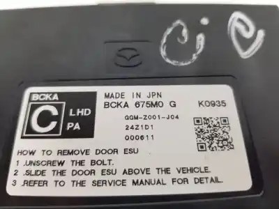 Second-hand car spare part electronic module for mazda 3 berlina bp zenithx oem iam references bcka675m0  bcka675m0