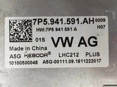 İkinci el araba yedek parçası kontrol ünitesi xenon farlar için volkswagen golf vii lim. (bq1) 1.5 16v tsi act oem iam referansları 7p5941591ah 7p5941591ah 