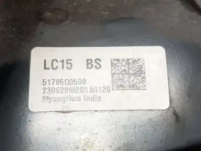 Second-hand car spare part front left knuckle for hyundai bayon (bc3) 1.2 mpi oem iam references 51705q0500  51705q0500