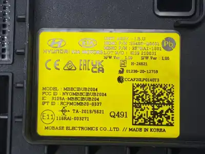 Peça sobressalente para automóvel em segunda mão módulo eletrônico por hyundai bayon (bc3) 1.2 mpi referências oem iam 95400q0491  95400q0491