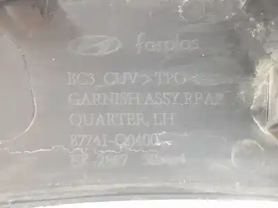 Second-hand car spare part rear left winglet for hyundai bayon (bc3) 1.2 mpi oem iam references 87741q0400  87741q0400