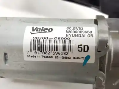 Автозапчастина б/у двигатель заднього склоочисника для hyundai i20 ii (gb, ib) 1.2 посилання на oem iam 98700c8000  