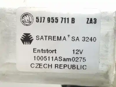 Автозапчасти б/у мотор заднего стеклоочистителя за skoda superb combi (3t5) 2.0 tdi dpf ссылки oem iam 5j7955711b  5j7955711b