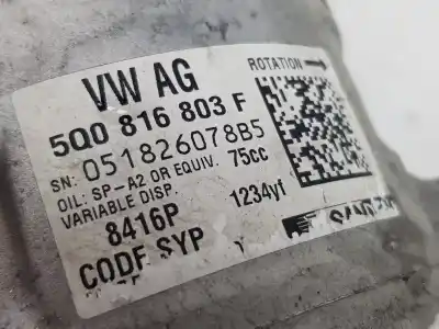 Автозапчастина б/у компресор кондиционера для skoda fabia 1.0 mpi посилання на oem iam 5q0816803f  5q0816803f