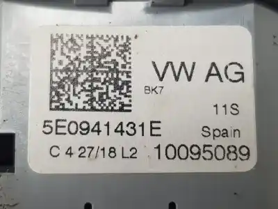 Автозапчастина б/у управління світлом для skoda fabia 1.0 mpi посилання на oem iam 5e0941431e  5e0941431e