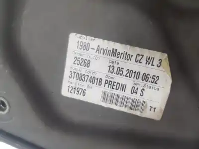 Автозапчасти б/у регулятор стекла переднего левого за skoda superb combi (3t5) 2.0 tdi dpf ссылки oem iam 3t0837461a  3t0837461a