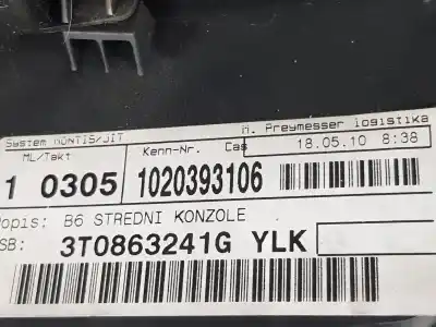 Автозапчастина б/у центральний подлокник для skoda superb combi (3t5) 2.0 tdi dpf посилання на oem iam 3t0863241g  3t0863243a