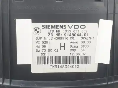 Peça sobressalente para automóvel em segunda mão quadrante por bmw serie 3 cabrio (e93) 3.0 referências oem iam 9148044  62109316131