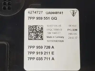 Автозапчастина б/у внутрішне світло для porsche macan (95b) 3.0 s diesel посилання на oem iam 7pp959551gq  7pp959551gq