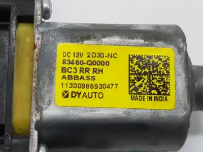 Автозапчастина б/у двигатель заднього правого скла для hyundai bayon 1.0 tgdi посилання на oem iam 83460q0000  83460q0000