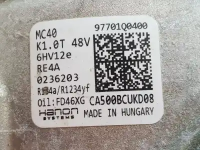 Автозапчасти б/у компрессор кондиционера воздуха за hyundai bayon 1.0 tgdi ссылки oem iam 97701q0400  97701q0400