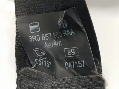 Peça sobressalente para automóvel em segunda mão cinto de segurança traseiro esquerdo por seat exeo (3r2) 2.0 tfsi referências oem iam 3r0857805raa  3r0857805