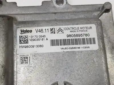 Автозапчасти б/у блок управления двигателем за citroen c3 (s desde 09/2009) 1.2 12v ссылки oem iam 9805895780  1608817680