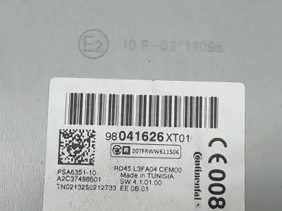 Автозапчасти б/у аудиосистема / радио cd за citroen c3 (s desde 09/2009) 1.2 12v ссылки oem iam 98041626xt  16106916xt