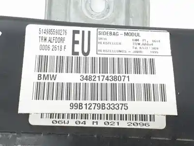 Second-hand car spare part front right side airbag for bmw 3 (e46) 320 d oem iam references 348217438071  7037230