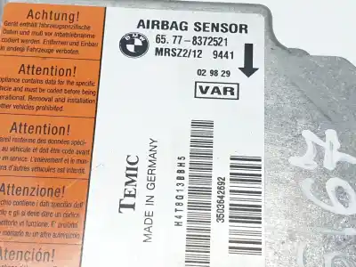 Second-hand car spare part airbag control unit for bmw 3 (e46) 320 d oem iam references 65778372521  8372521