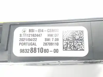 Second-hand car spare part fuse box unit for citroen c4 lim. 1.2 12v e-thp oem iam references 9832881080  1677607880