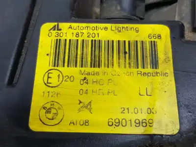 Second-hand car spare part left headlight for bmw 3 (e46) 316 i oem iam references 6901969  63126901969