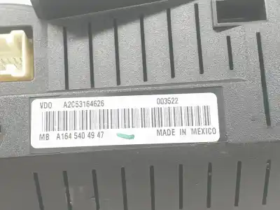 Автозапчасти б/у приборная доска за clase c clase m 3.0 cdi ссылки oem iam a1645404947  a1645403347
