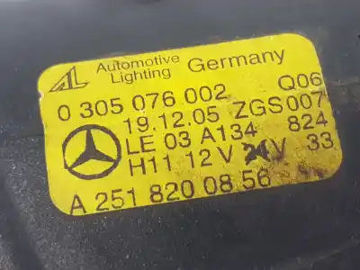 Автозапчасти б/у правая противотуманная фара за clase c clase m 3.0 cdi ссылки oem iam a2518200856  a2518200856