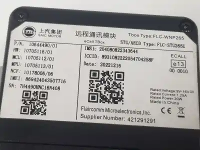 Second-hand car spare part electronic module for mg rover mg hs 1.5 ehs hybrid (csa6463) oem iam references 10644490  10644490