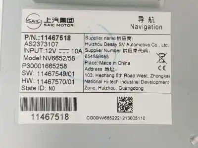 Second-hand car spare part multifunction display for mg rover mg hs 1.5 ehs hybrid (csa6463) oem iam references 11467518  10862694