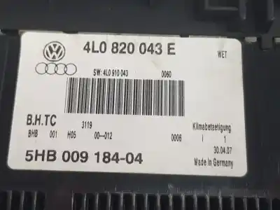 Автозапчастина б/у клімат-контроль для a3 q7 3.0 v6 24v tdi посилання на oem iam 4l0820043e  4l0820043e
