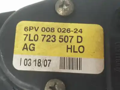 Автозапчастина б/у педальний потенціометр для a3 q7 3.0 v6 24v tdi посилання на oem iam 7l0723507d  7l0723507d