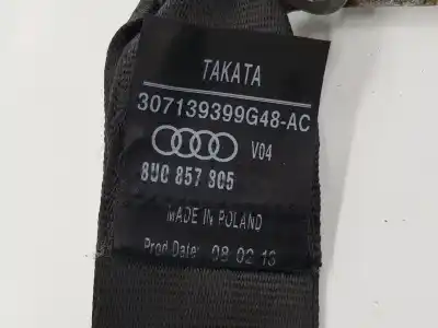 Автозапчастина б/у задній правий ремін безпеки для audi q3 (8ub, 8ug) 2.0 tdi посилання на oem iam 8u0857805  8u0857805