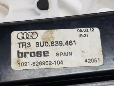 Second-hand car spare part rear left window regulator for audi q3 (8ub, 8ug) 2.0 tdi oem iam references 8u0839461  8u0839461