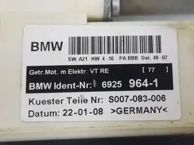 Second-hand car spare part right front window motor for bmw x3 (e83) 2.0d oem iam references 6925964  67626925964