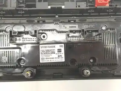 Peça sobressalente para automóvel em segunda mão comando de sofagem (chauffage / ar condicionado) por seat leon (5f1) 1.2 tsi referências oem iam 5f0907044ak  5f0907044ak
