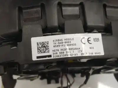 Автозапчастина б/у комплект подушки безпеки для skoda superb (3v3) 2.0 tdi посилання на oem iam   