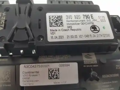 Автозапчастина б/у панель інструментів для skoda superb combi (3v5) 2.0 tdi посилання на oem iam 3v0920790e  3v0920790e