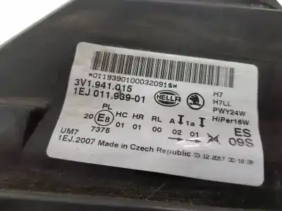 Автозапчастина б/у ліва фара для skoda superb (3v3) 2.0 tdi посилання на oem iam 3v1941015  3v1941015