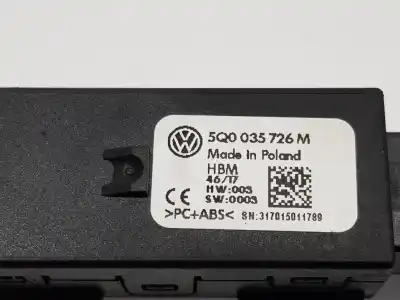 Peça sobressalente para automóvel em segunda mão módulo eletrônico por skoda superb (3v3) 2.0 tdi referências oem iam 5q0035726m  5q0035726m