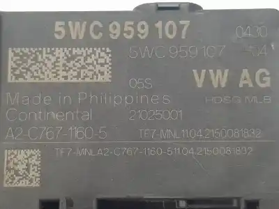 Peça sobressalente para automóvel em segunda mão módulo eletrônico por skoda superb combi (3v5) 2.0 tdi referências oem iam 5wc959107  5wc959107