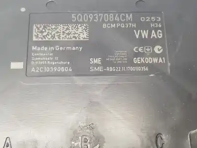 Second-hand car spare part electronic module for skoda superb (3v3) 2.0 tdi oem iam references 5q0937084cm  5q0937084cm